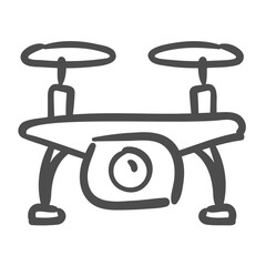 drone handdrawn icon