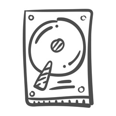 harddisk handdrawn icon