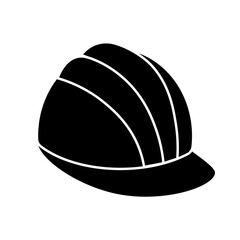 Construction safety work helmet line style icon