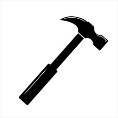 Flat illustration of simple hammer