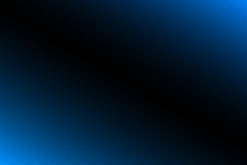 Illustration of gradient background in blue and black colors with hexagons