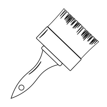 Paint brush vector icon popular and simple flat symbol for web and graphic, mobile app, logo