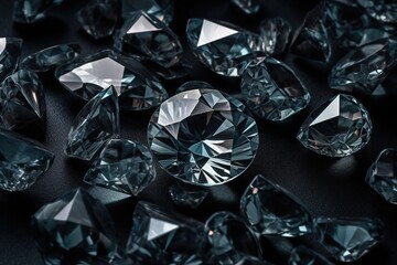 shiny diamonds background, generative ai