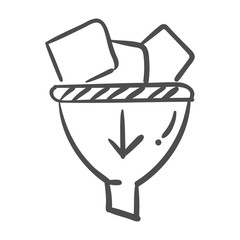 filter handdrawn icon