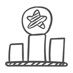 rating handdrawn icon