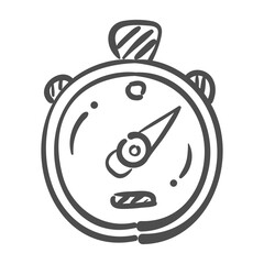 stopwatch handdrawn icon