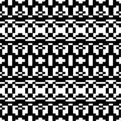 Dark background with abstract shapes. Black and white texture. Seamless monochrome repeating pattern for web page, textures, card, poster, fabric, textile.