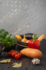 fresh vegetables on a table
