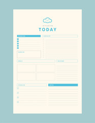 (Cloud) weekly Planner.
