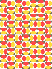 seamless background with geometric pattern in retro vintage style.