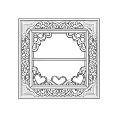 The coloring book's open window illustration is perfect for those who enjoy adding their own creative touch to coloring pages.