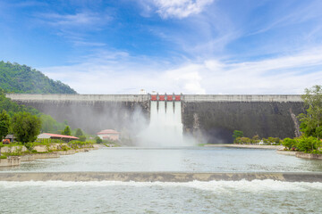 The Dam Khun Dan Prakarn Chon is a dam with hydroelectric power plant and irrigation and flood...