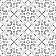 Stylish texture with figures from lines.Abstract geometric black and white pattern for web page, textures, card, poster, fabric, textile. Monochrome graphic repeating design. 