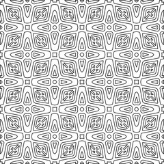 
Stylish texture with figures from lines.Abstract geometric black and white pattern for web page, textures, card, poster, fabric, textile. Monochrome graphic repeating design. 