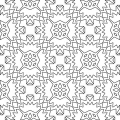 
Stylish texture with figures from lines.Abstract geometric black and white pattern for web page, textures, card, poster, fabric, textile. Monochrome graphic repeating design. 