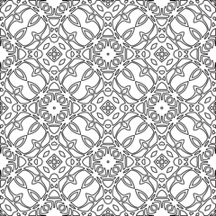 
Stylish texture with figures from lines.Abstract geometric black and white pattern for web page, textures, card, poster, fabric, textile. Monochrome graphic repeating design. 