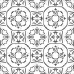 
Stylish texture with figures from lines.Abstract geometric black and white pattern for web page, textures, card, poster, fabric, textile. Monochrome graphic repeating design. 