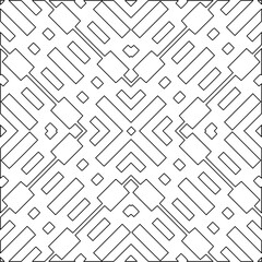 
Stylish texture with figures from lines.Abstract geometric black and white pattern for web page, textures, card, poster, fabric, textile. Monochrome graphic repeating design. 