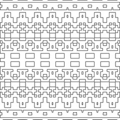 
Stylish texture with figures from lines.Abstract geometric black and white pattern for web page, textures, card, poster, fabric, textile. Monochrome graphic repeating design. 