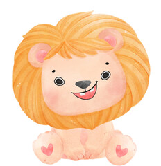 Funny playful cat in coffee cup cartoon doodle hand drawing 