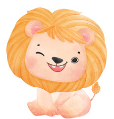 Funny playful cat in coffee cup cartoon doodle hand drawing 