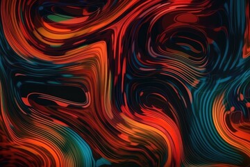vibrant abstract backdrop with flowing, undulating lines. Generative AI