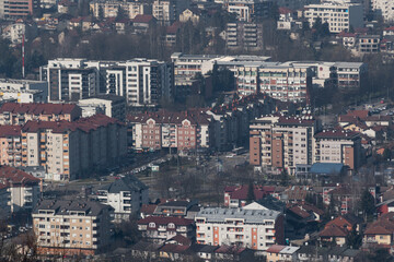 Cityscape of Banja Luka city during sunny day