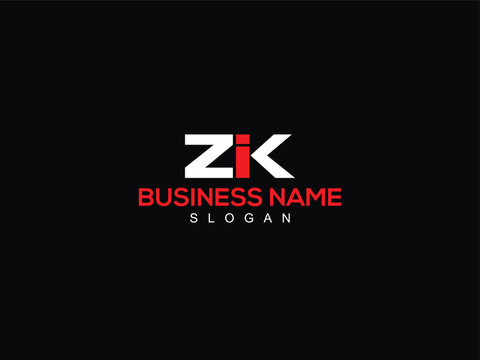 Typography ZIK Letter Type Logo, Alphabet ZI zik z i k Business Logo Design For You