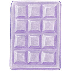 watercolor hand drawn chocolater bar