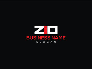 Minimalist ZIO Clothing Logo, Initial ZI zio Business Letter Logo For Your Shop - obrazy, fototapety, plakaty