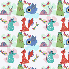 Seamless vector pattern for children 