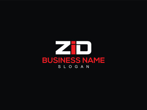 Minimalist ZID Clothing Logo, Initial ZI zid Business Letter Logo For Your Shop