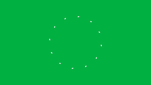 counting numbers from one to ten, green screen