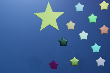 blue star background