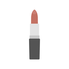 Lipstick flat design vector illustration isolated on white background