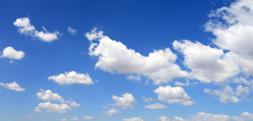 Naklejka na ściany i meble blue sky with clouds photo background