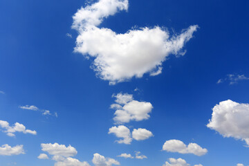 Naklejka na ściany i meble blue sky with clouds photo background