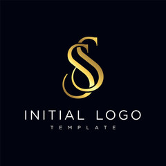 SS Elegant Luxury Initial Letter Logo Template