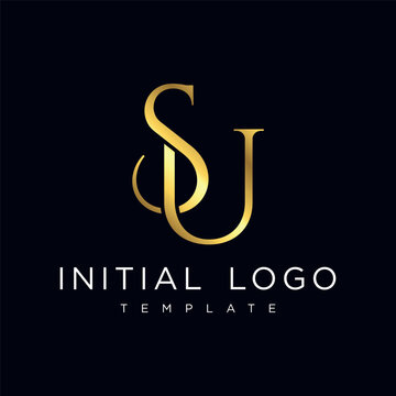 SU Elegant Luxury Initial Letter Logo Template