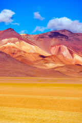 Rainbow mountain in Salvador Dali desert, Bolivia