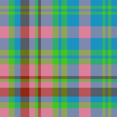 Check seamless pattern. Fabric vector textile. Texture tartan plaid background.