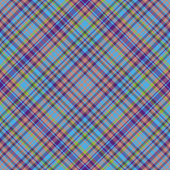 Check seamless textile. Fabric texture tartan. Background pattern plaid vector.
