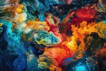 Fototapeta na wymiar vibrant and colorful abstract background. Generative AI