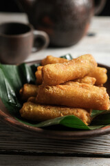 spring roll on the table
