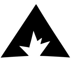 Fototapeta premium black and white of icon shape