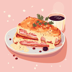 クロックムッシュの手書き風ベクター素材