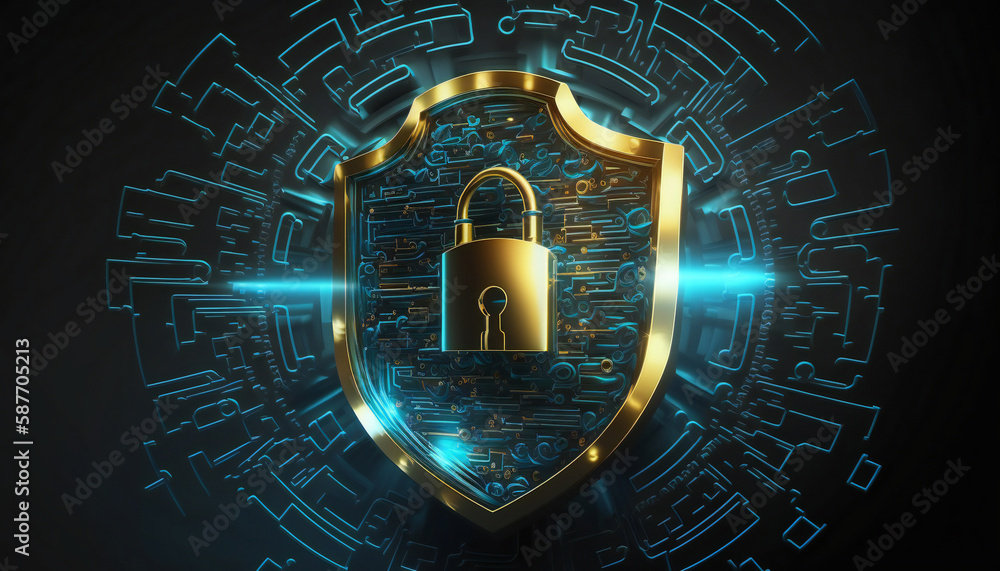 Poster protect your online presence and stay safe on the web with effective password management and interne