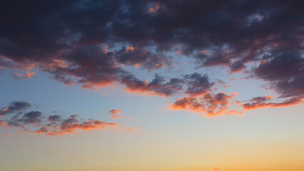 Fototapeta na wymiar clouds sky at sunset