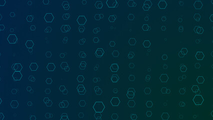 Abstract background of hexagons shape