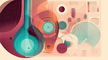 modern abstract art illustration